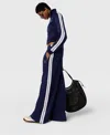 Stella Mccartney High-neck Double Stripe Jacket In Blue