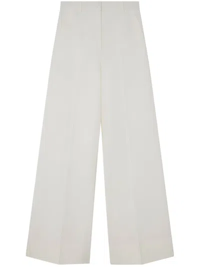 Stella Mccartney Wool Flared Trousers In Neutral