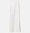 Stella Mccartney Low Rise Slim Leg Tailored Trousers In White