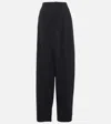 Stella Mccartney Tuxedo-striped Stretch-wool Pants In Black