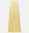 Stella Mccartney High-rise Wide-leg Pants In Yellow