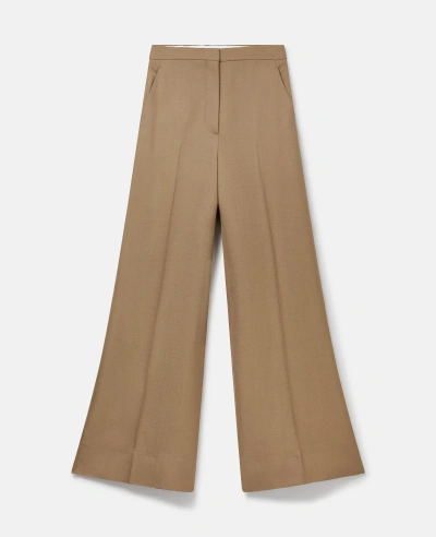 Stella Mccartney High-rise Wide-leg Trousers In Brown