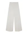 Stella Mccartney High-rise Wide-leg Wool Trousers In White
