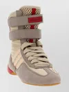 Stella Mccartney Rasant 2.0 Vegan And Mesh-trimmed Canvas High-top Sneakers In Pink