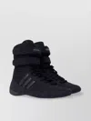 Stella Mccartney Rasant Black Sneakers With Strap Closure And Logo Detail On The Side In Tech Fabric Woman