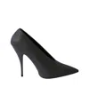 Stella Mccartney High Vamp Pointed Toe Pumps In Grey Suede In Grey