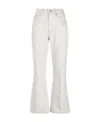 Stella Mccartney High-waist Flared Cropped Trousers In White