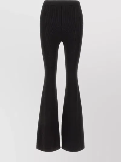 STELLA MCCARTNEY HIGH WAIST FLARED RIBBED JOGGERS