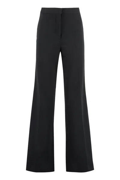 Stella Mccartney High Waist Flared Trousers In Black