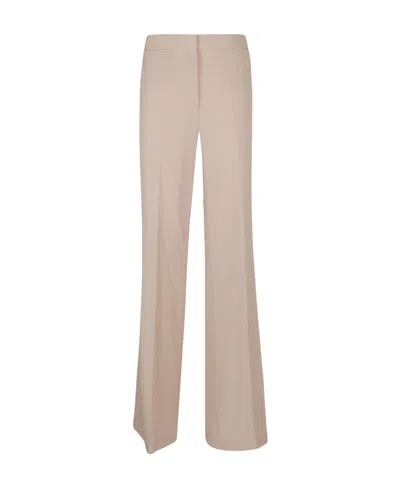 Stella Mccartney High Waist Flared Trousers In Beige