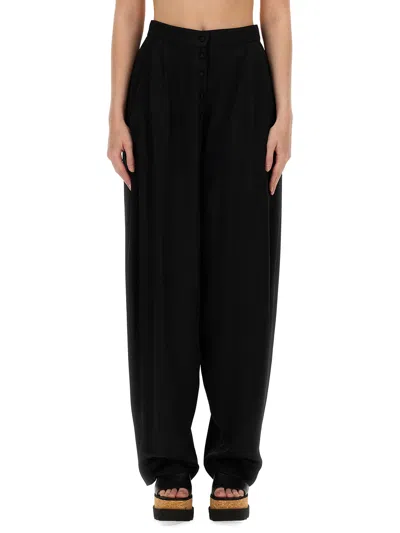 Stella Mccartney High Waist Trousers In Black