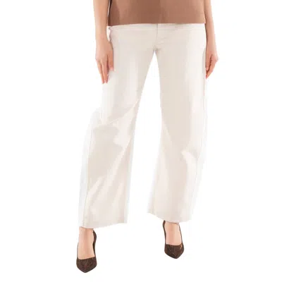 Stella Mccartney High-waist Straight-leg Cropped Jeans In White
