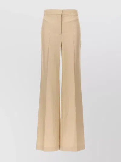 STELLA MCCARTNEY HIGH WAIST WIDE LEG TROUSERS WITH POCKETS