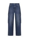 Stella Mccartney High-waisted Cropped Leg Jeans In Blue