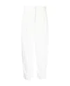 Stella Mccartney High-waisted Loose Fit Trousers In White