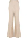 Stella Mccartney High-waisted Flared Trousers In Neutrals