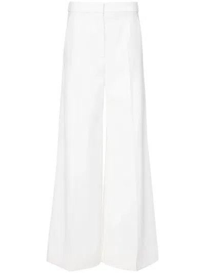 Stella Mccartney High-waisted Wide-leg Trousers In White