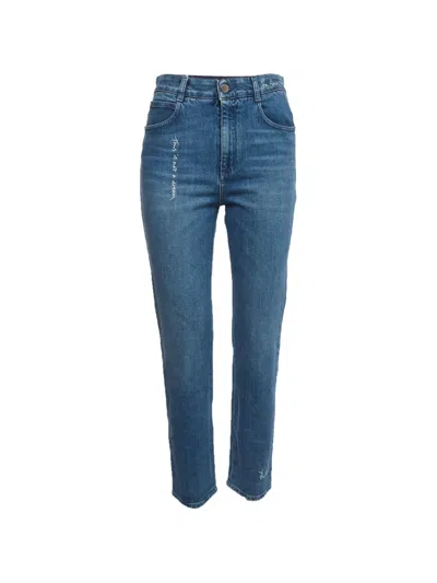 Pre-owned Stella Mccartney High-rise Five-pocket Jeans In Blue