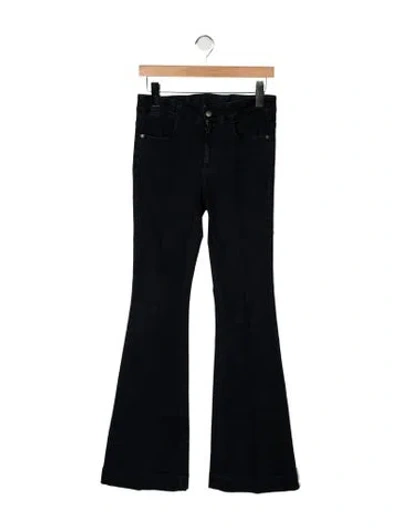 Pre-owned Stella Mccartney High-rise Flared Jeans In Black