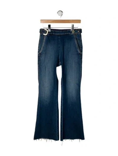 Pre-owned Stella Mccartney High-rise Flared Jeans In Blue