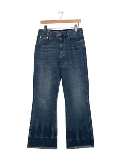 Pre-owned Stella Mccartney High-rise Flared Jeans In Blue
