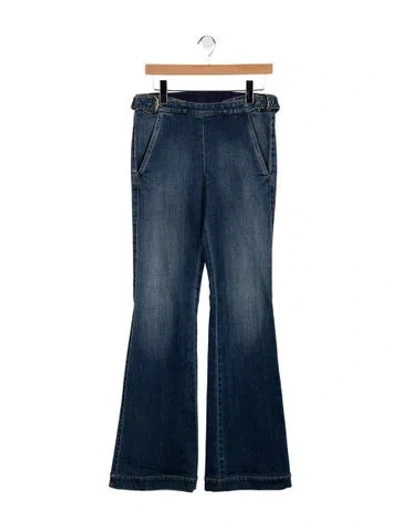 Pre-owned Stella Mccartney High-rise Flared Jeans In Blue