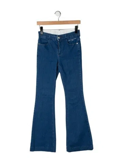 Pre-owned Stella Mccartney High-rise Flared Jeans In Blue