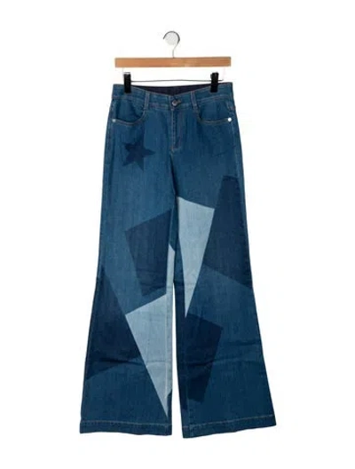 Pre-owned Stella Mccartney High-rise Flared Jeans In Blue
