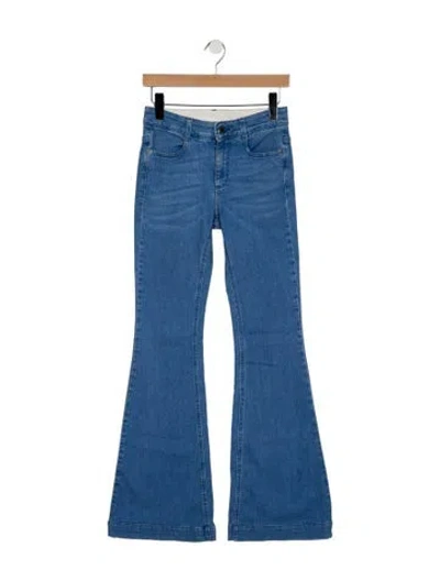 Pre-owned Stella Mccartney High-rise Flared Jeans In Blue