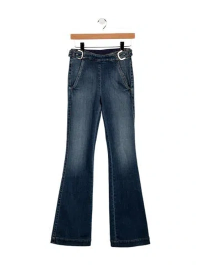 Pre-owned Stella Mccartney High-rise Flared Jeans In Blue