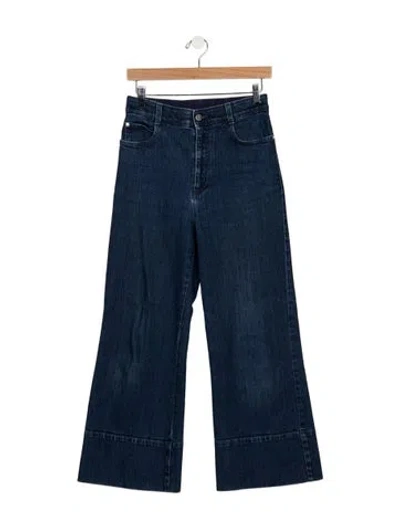 Pre-owned Stella Mccartney High-rise Flared Jeans In Blue