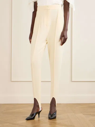 Stella Mccartney High-rise Jersey Stirrup Leggings In Gold