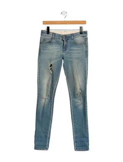 Pre-owned Stella Mccartney High-rise Skinny Leg Jeans In Blue