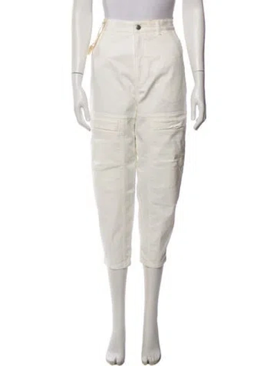 Pre-owned Stella Mccartney High-rise Skinny Leg Jeans In White
