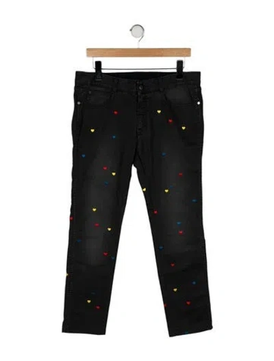 Pre-owned Stella Mccartney High-rise Straight Leg Jeans In Black