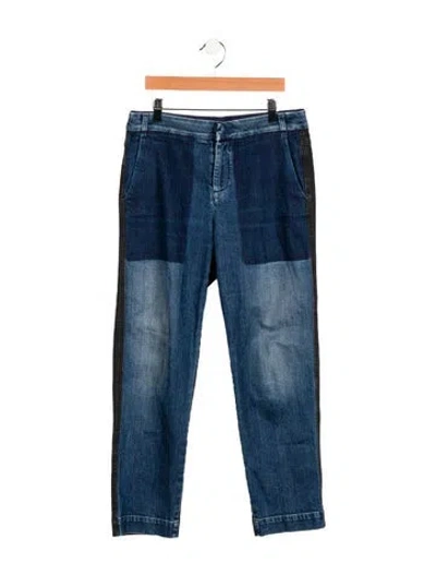 Pre-owned Stella Mccartney High-rise Straight Leg Jeans In Blue