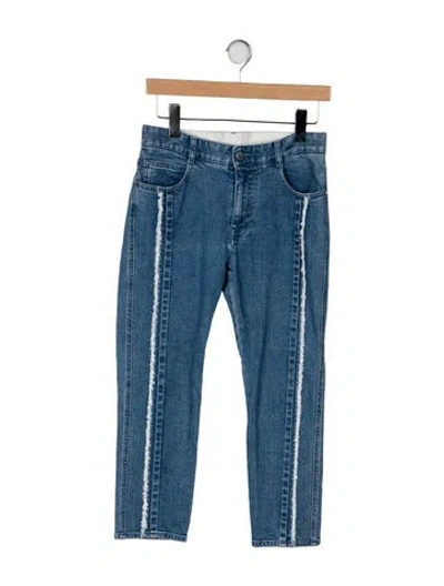 Pre-owned Stella Mccartney High-rise Straight Leg Jeans In Blue