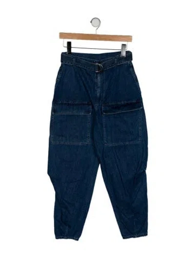 Pre-owned Stella Mccartney High-rise Straight Leg Jeans In Blue