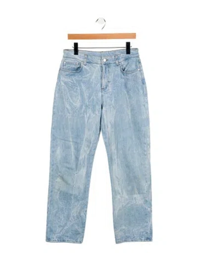 Pre-owned Stella Mccartney High-rise Straight Leg Jeans In Blue