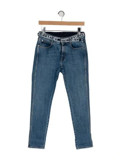 Pre-owned Stella Mccartney High-rise Straight Leg Jeans In Blue
