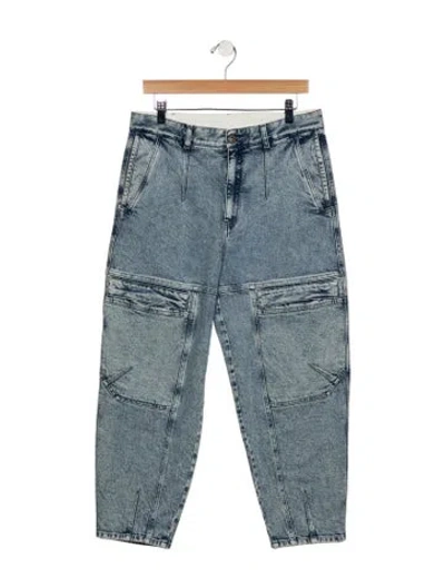Pre-owned Stella Mccartney High-rise Straight Leg Jeans In Blue