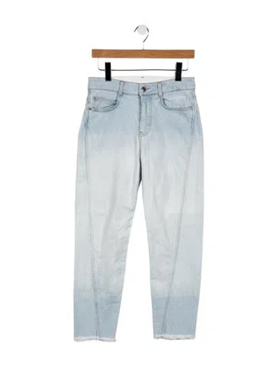 Pre-owned Stella Mccartney High-rise Straight Leg Jeans In Blue