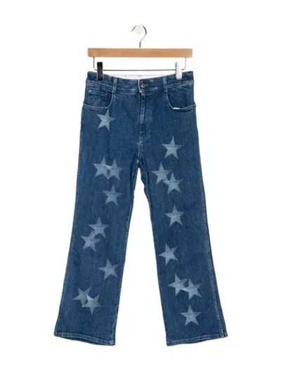 Pre-owned Stella Mccartney High-rise Straight Leg Jeans In Blue