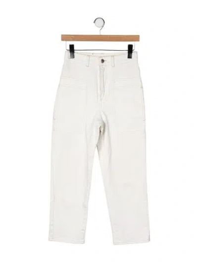 Pre-owned Stella Mccartney High-rise Straight Leg Jeans In Neutral