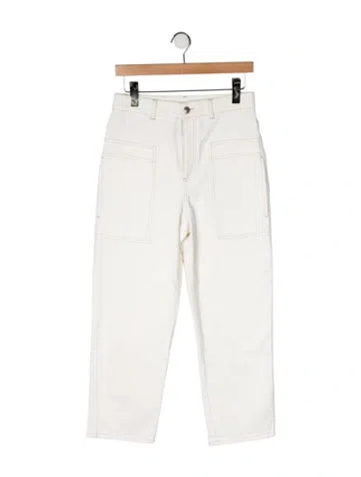 Pre-owned Stella Mccartney High-rise Straight Leg Jeans In Neutral