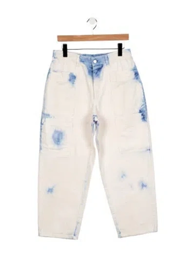 Pre-owned Stella Mccartney High-rise Straight Leg Jeans In Neutrals