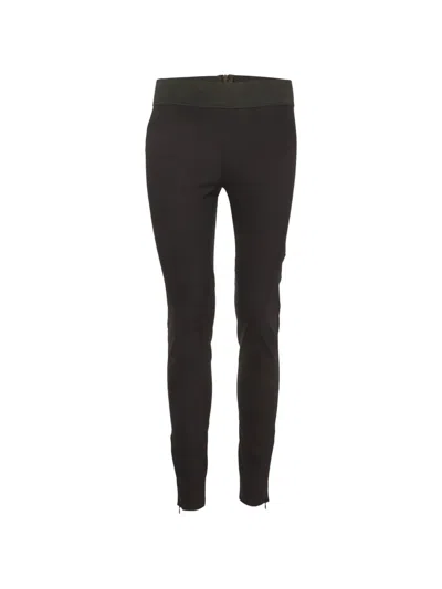 Pre-owned Stella Mccartney High-rise Stretch-knit Trousers In Black