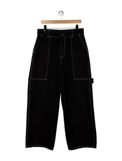 Pre-owned Stella Mccartney High-rise Wide Leg Jeans In Black