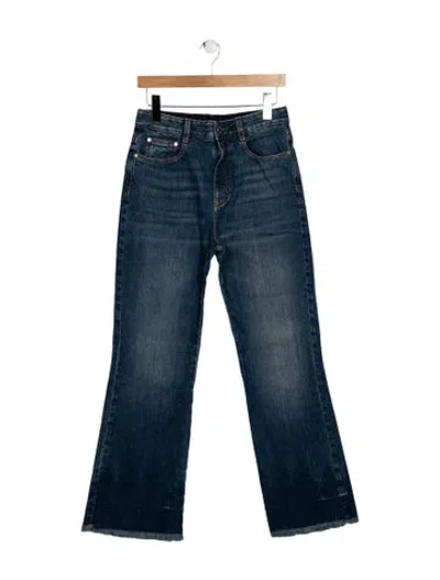 Pre-owned Stella Mccartney High-rise Wide Leg Jeans In Blue