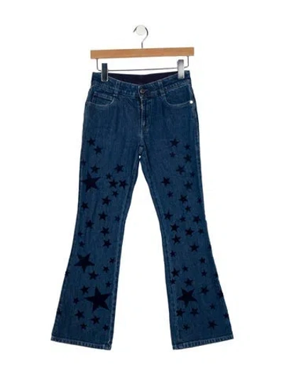 Pre-owned Stella Mccartney High-rise Wide Leg Jeans In Blue
